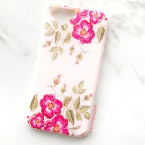 Accessories - NEW iPhone 7+/8+/6+/6s+ Pink Floral Soft Case